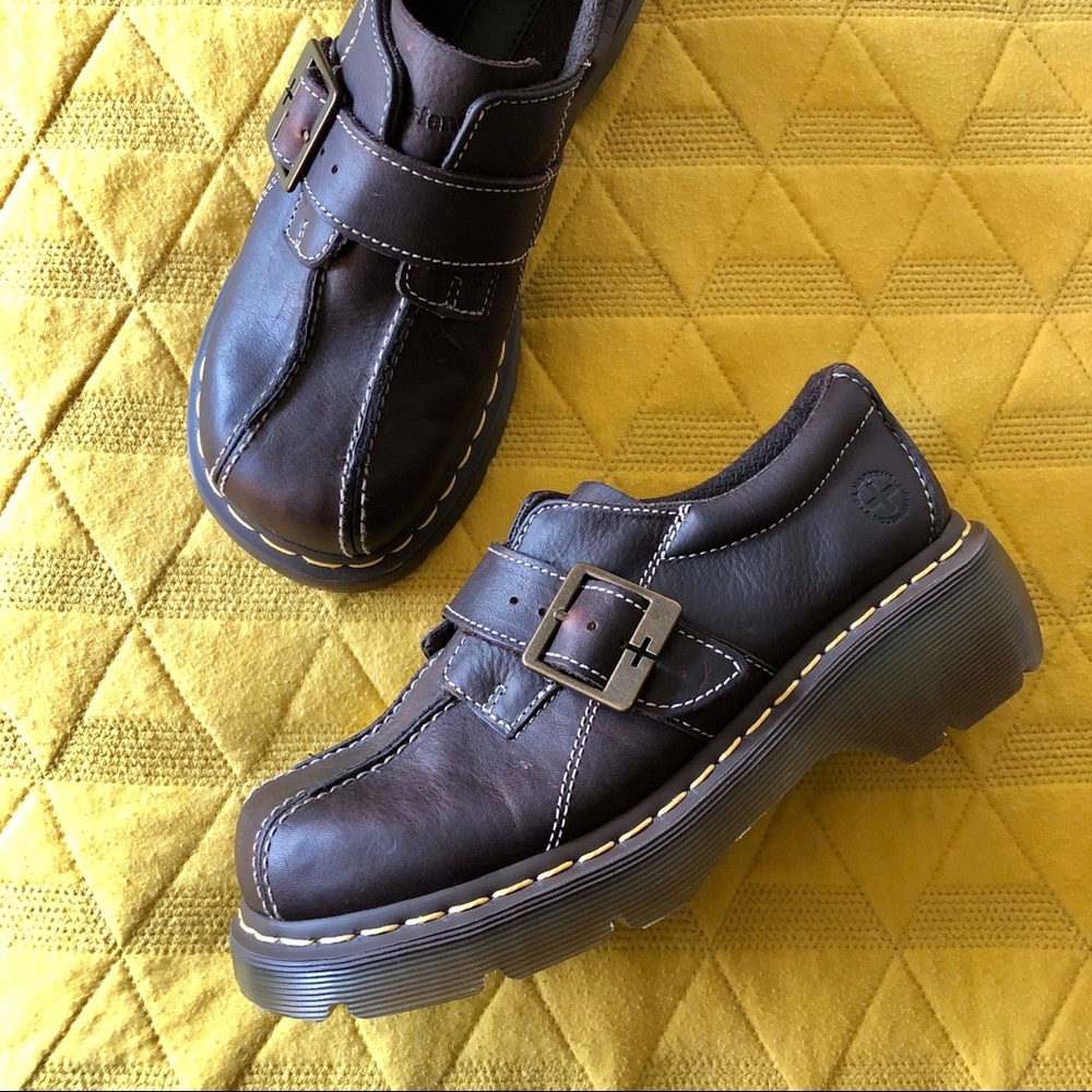 Only worn twice l.Dr Martens Brown Leather Loafer